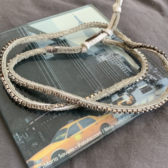 Anthropologie Leather Wrap Bracelet - Picture 2 of 4